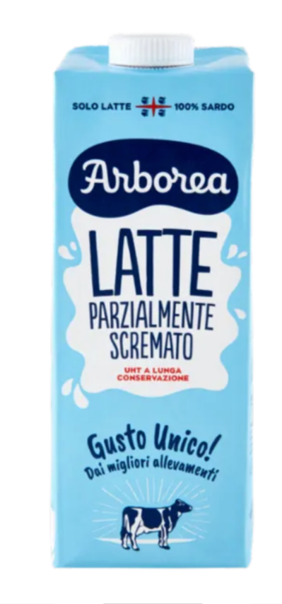 🧡 ARBOREA Latte Parzialmente Scremato UHT a Lunga Conservazione 1 litro