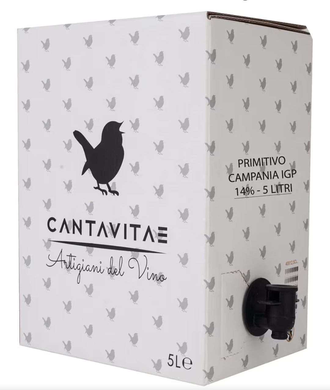 🧡 VINO PRIMITIVO IGP IGT bag in Box rosso CAMPANIA 14% Sfuso da Azienda Agricola 5L