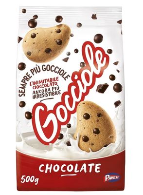 🧡 PAVESI GOCCIOLE Chocolate Biscotti Con Gocce di Cioccolato 500g