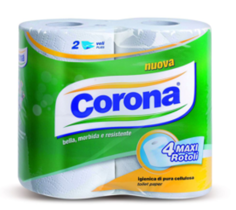 🧡 Corona Carta Igienica 4 Maxi Rotoli