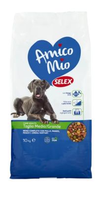 Amico Mio cane adulto di taglia medio / grande menu' Completo con pollo 10 Kg