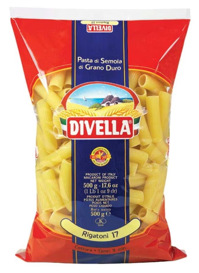 🧡 DIVELLA Rigatoni 17 500g