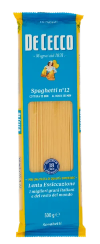 🧡 DE CECCO Spaghetti n°12 500g