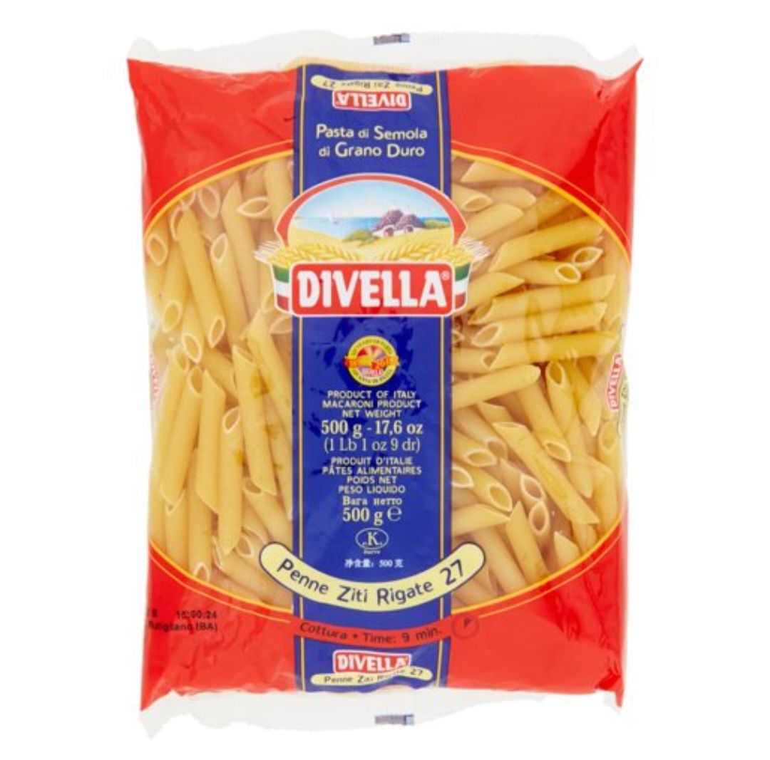 🧡 DIVELLA Penne Ziti Rigate 27 500g