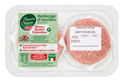 🧡 Hamburger di Tacchino Allevato Senza Antibiotici Senza Glutine 204 g