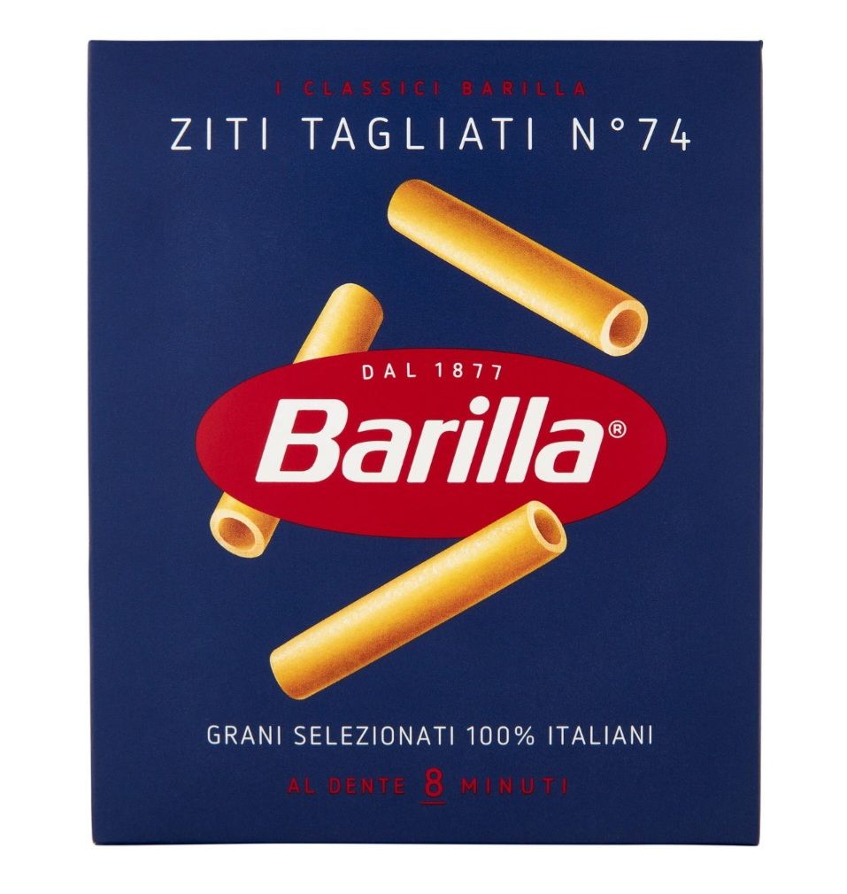 🧡 BARILLA Ziti Tagliati n.74 100% Grano Italiano 500g 