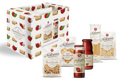 🧡 La Molisana Box con 4 Confezioni di Pasta da Solo Grano Italiano e 2 Sughi Pronti, Sugo Bolognese Vegetale e Passata di Datterini