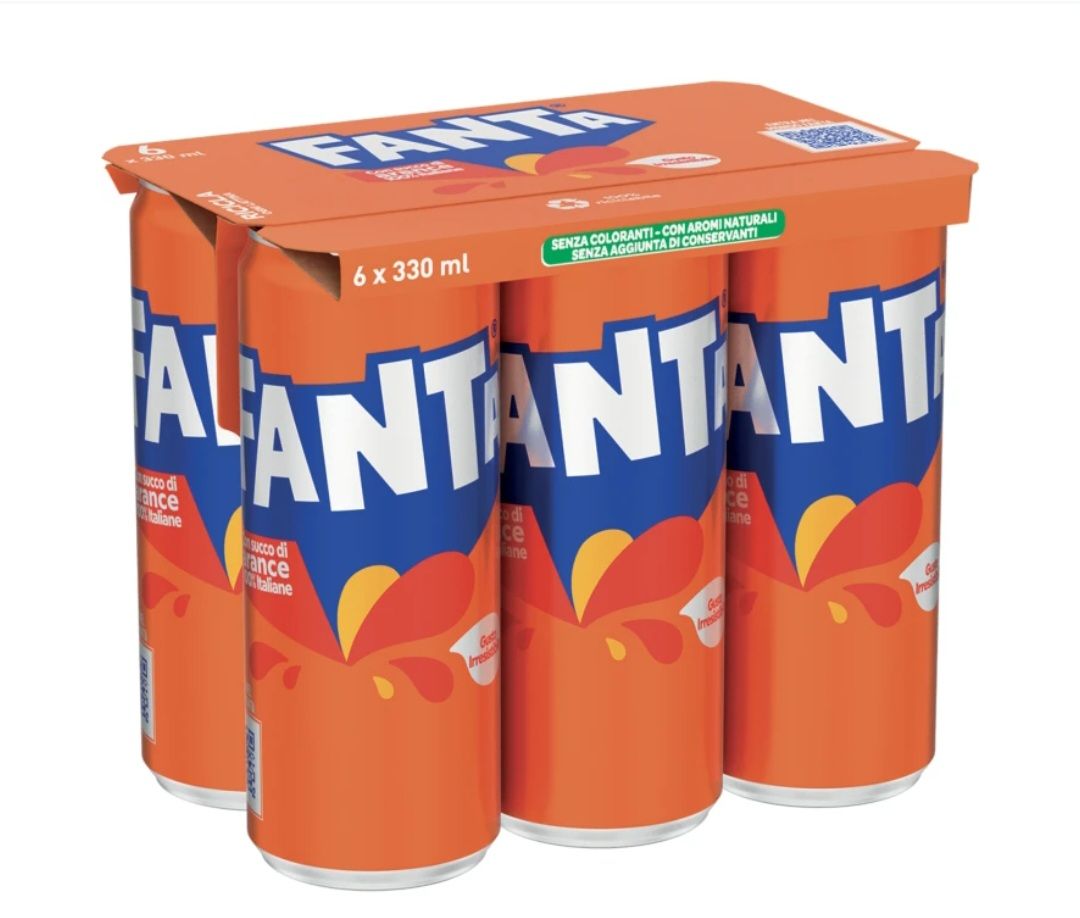 🧡 FANTA  33 cl x 6 lattine