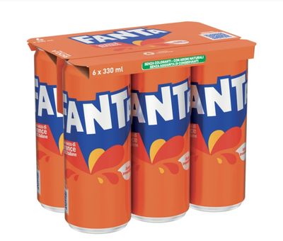 🧡 FANTA  33 cl x 6 lattine