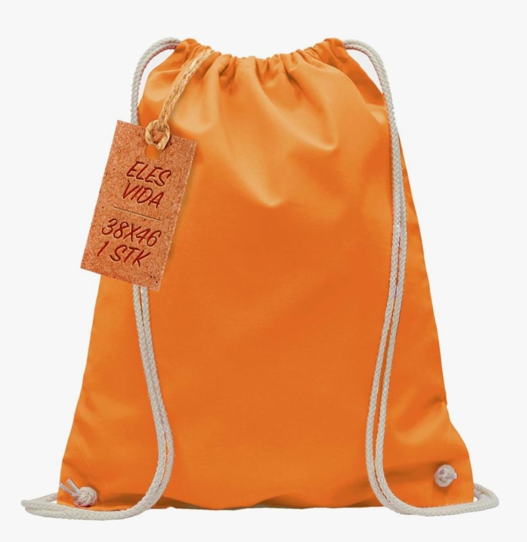 🧡 Sacca Zainetto in Cotone 38 × 46 