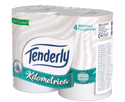 🧡 TENDERLY carta igienica fior di lino 4 maxi rotoli