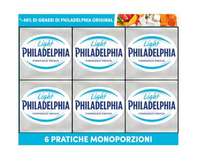 🧡 PHILADELPHIA  formaggio fresco light 25 g x 6