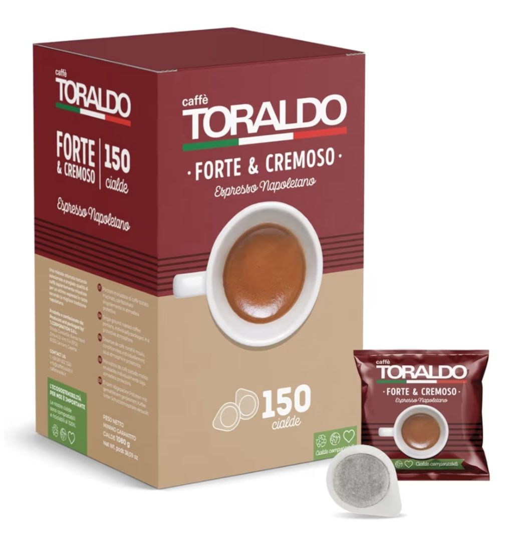 🧡 TORALDO  caffè espresso napoletano forte e cremoso - 150 cialde