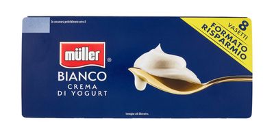 🧡 MULLER Bianco Crema di Yogurt 8 x 125g  