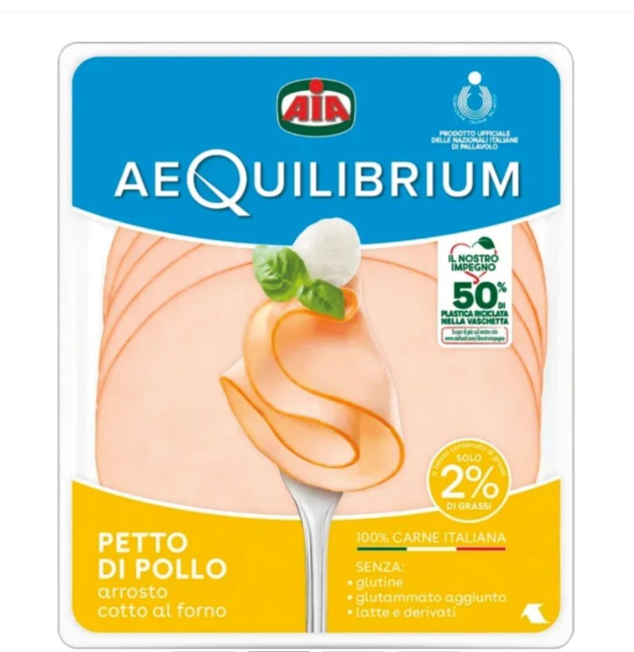 🧡 AIA AEQUILIBRIUM petto di pollo cotto al forno 130g