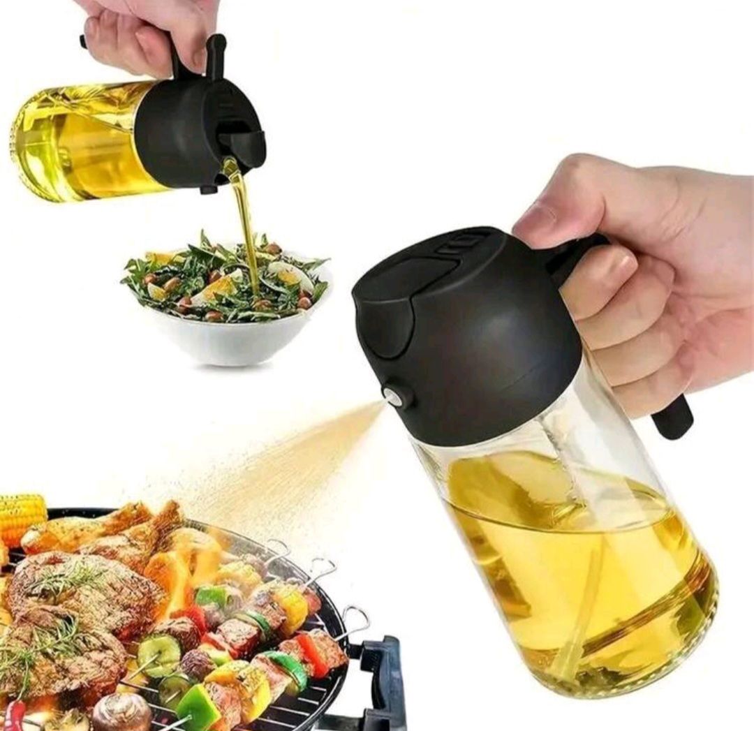 🧡 Spruzzino Olio 473ml 2 in 1, Dosatore Bottiglia 