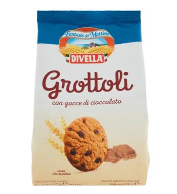 🧡 Divella Fantasie del Mattino Grottoli con gocce di cioccolato 350g