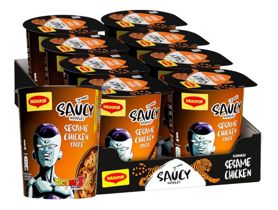 🧡 MAGGI Saucy Noodles Pollo e Sesamo 8 x 75g (600g)