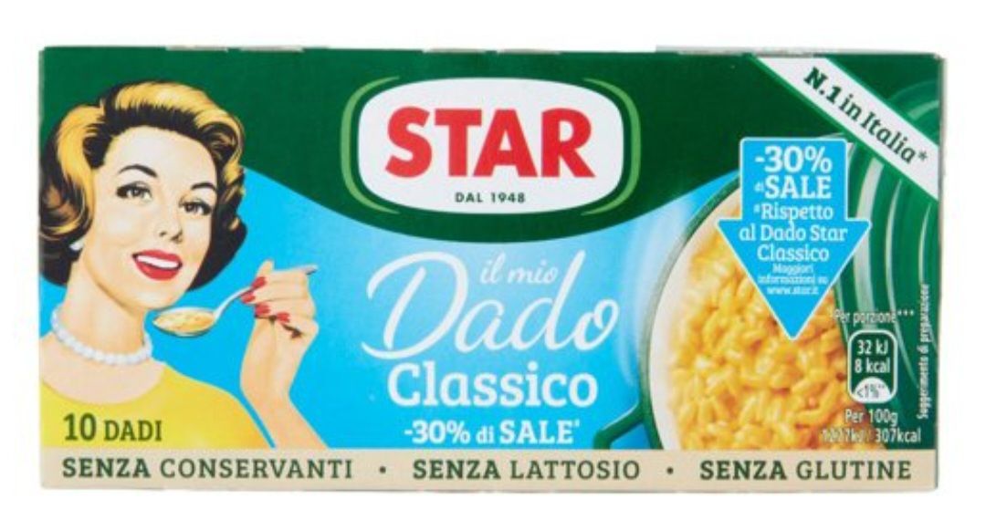 🧡 Star il mio Dado Classico -30% di Sale 10 Dadi 100g
