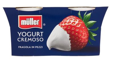 🧡 MULLER Yogurt Cremoso Fragola 2 x 125g