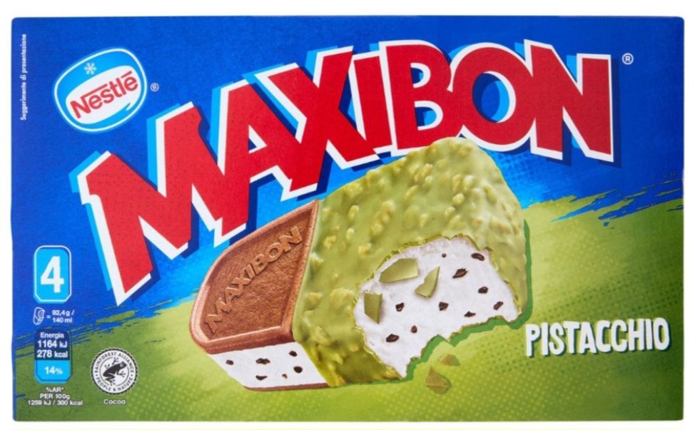 🧡 Maxibon Pistacchio 4 Biscotti 384g