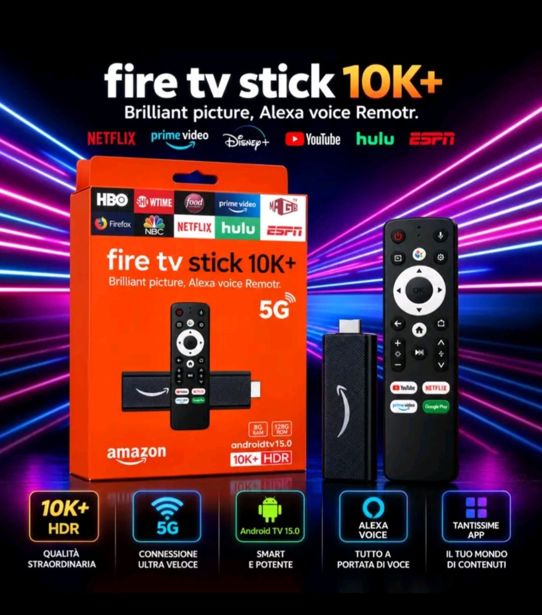 🧡 Smart Fire TV Stick HD Androide 