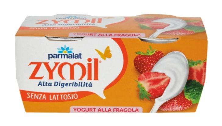 🧡 ZYMIL  yogurt senza lattosio Fragola 2 x 125g 