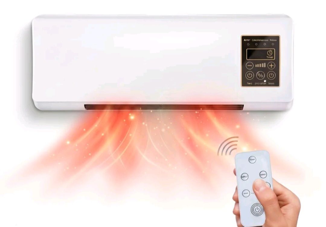 🧡 TERMOVENTILATORE da parete elettrico con Telecomando