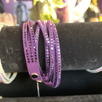 Wrap Bracelet Dark Purple 1271B
