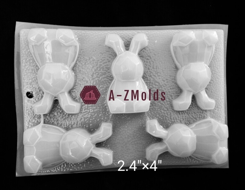 Half geometric bunny mold