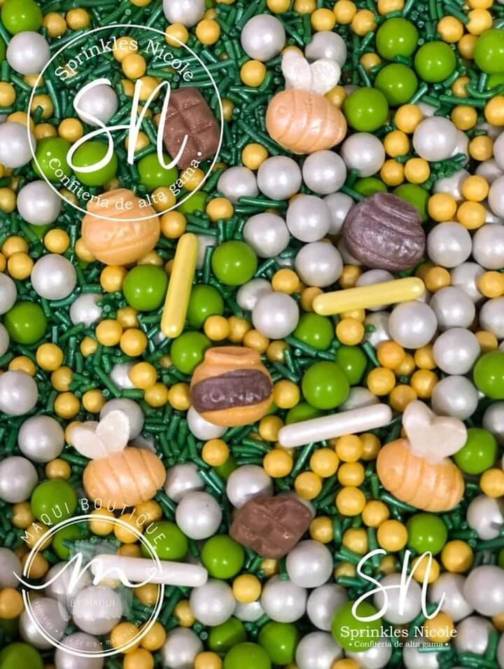 Honey bee and comb Edible Sprinkles 