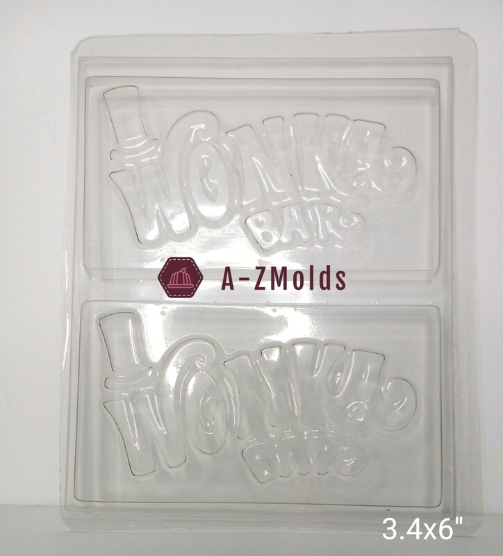 Wonka chocolate bar mold  2