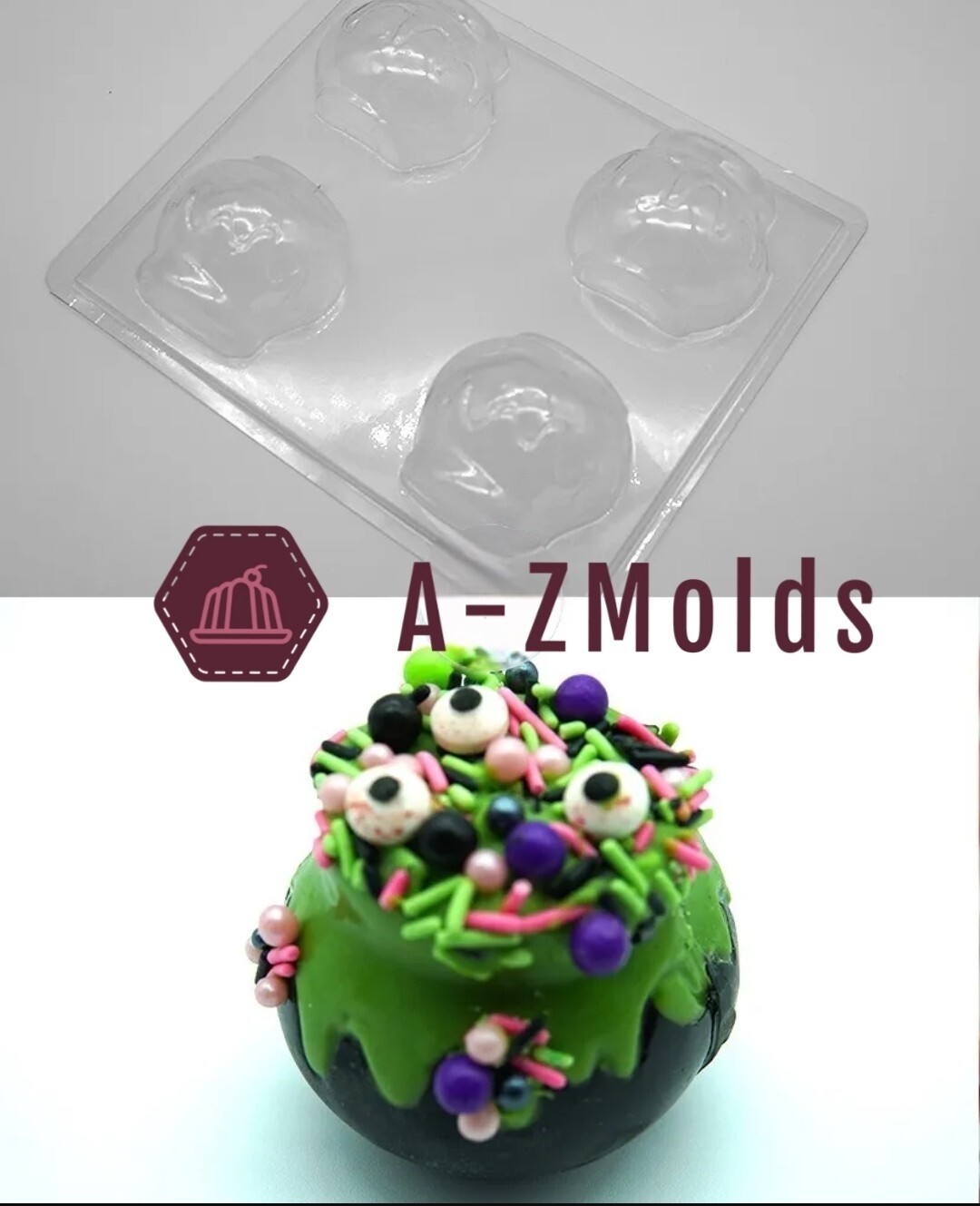 Witch Pot bombs mold, hot Cocoa, cake pops 