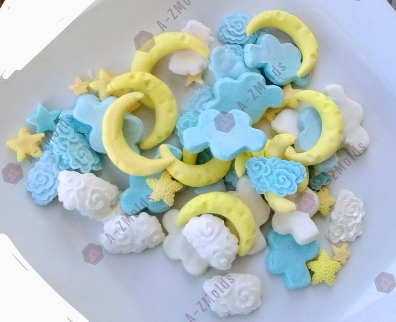 Moon, Clouds Candy Figures
