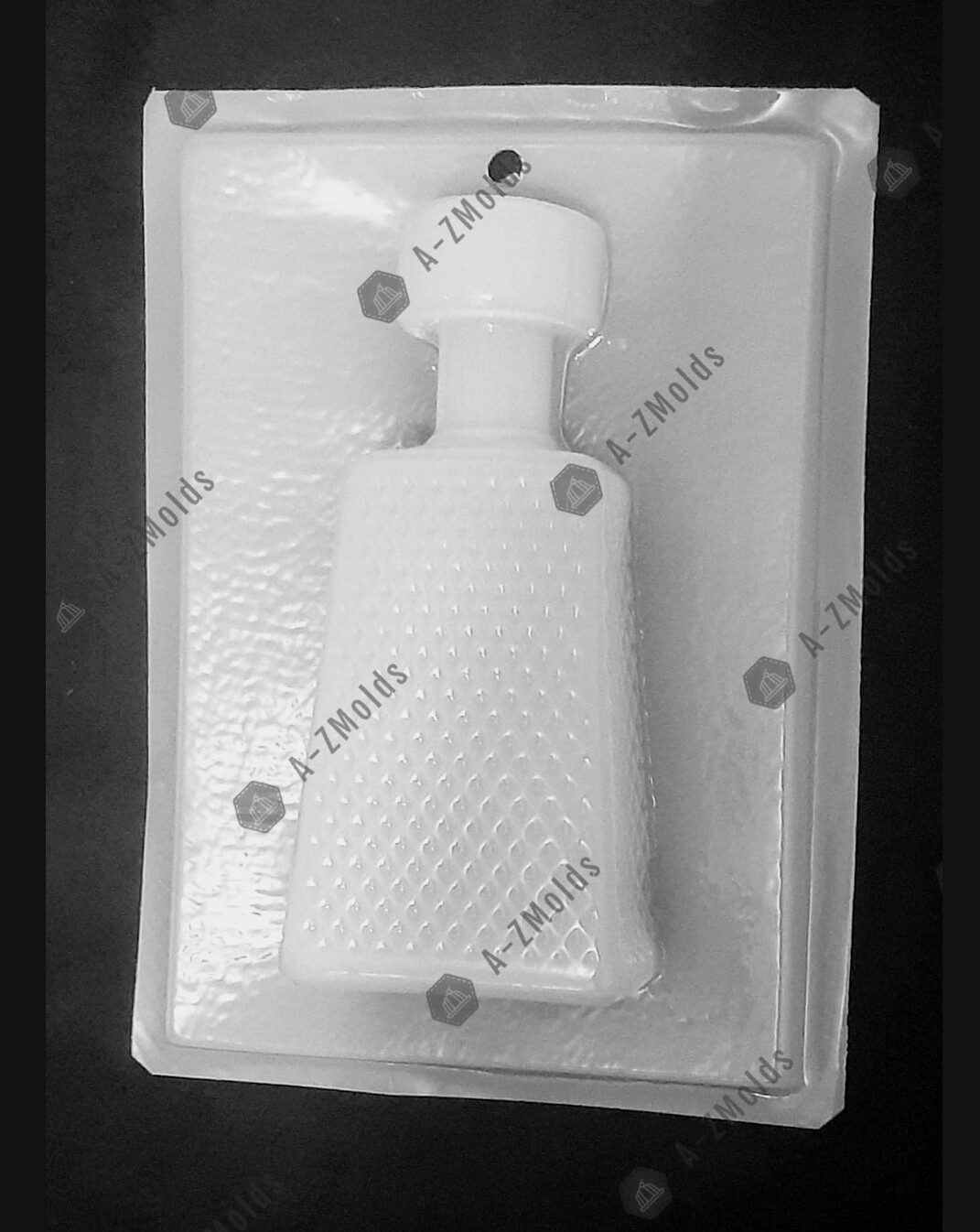Tequila bottle, Crystalino, 1800 etc mold 