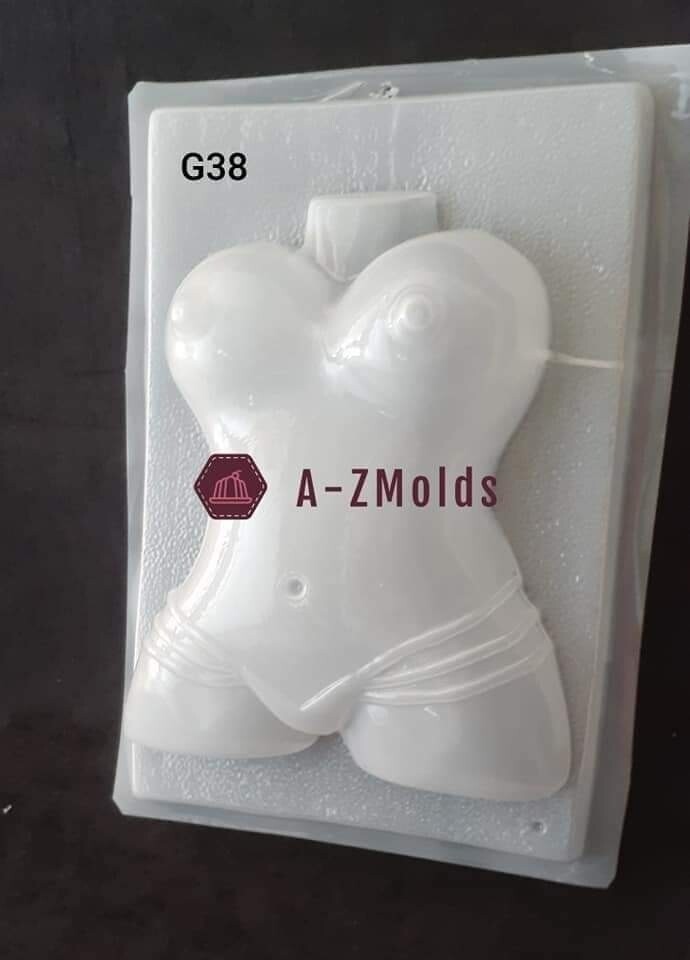 Topless female body mold , bachelor, bachelorette adult 
