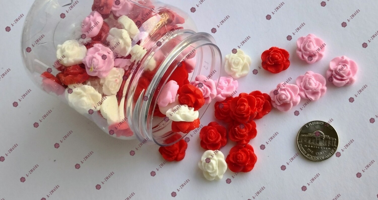 Red &amp; Pink Roses candy/Fondant