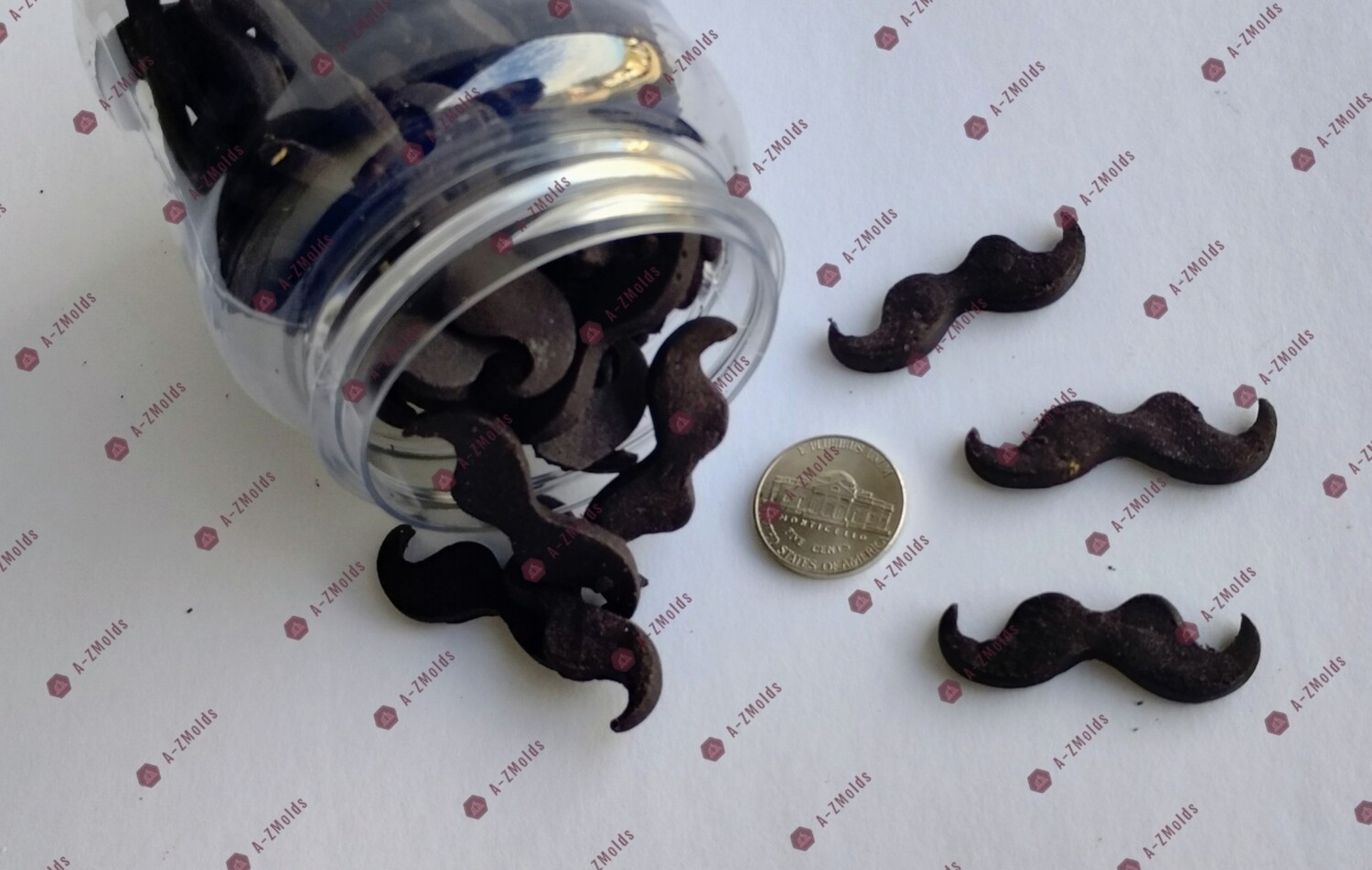 Mustache fondant/Candy Toppers 