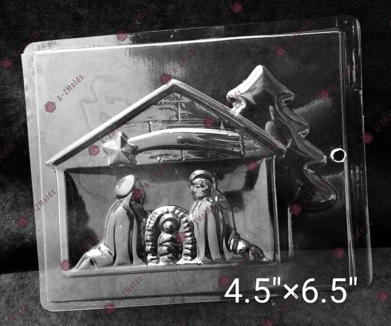 Manger holy family, baby Jesus mold