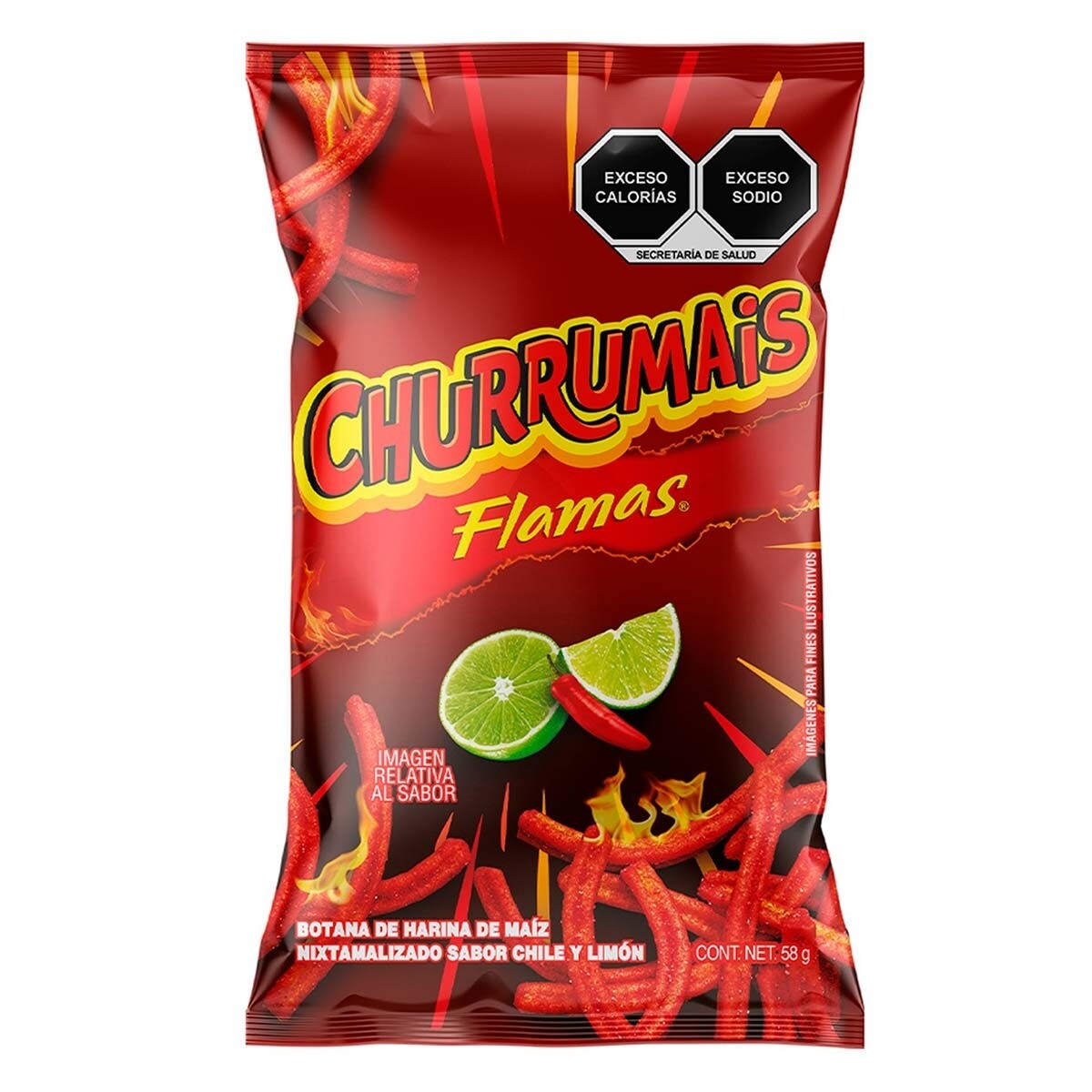 Churromais Flaming hot 10 pack 