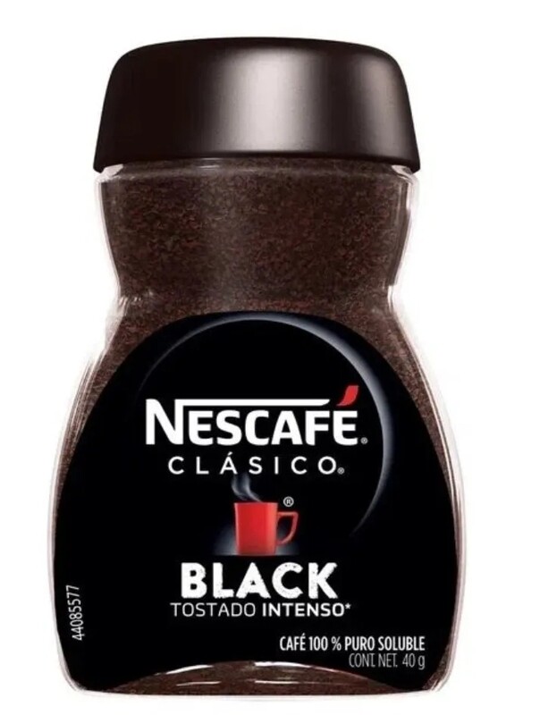 Nescafe Black Tostado cafe instantaneo , dark , black Nescafe coffee 