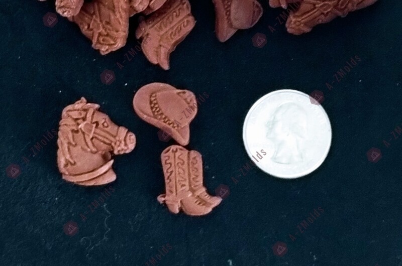 Cowboy, boot,hat fondant toppers, wild West, Western