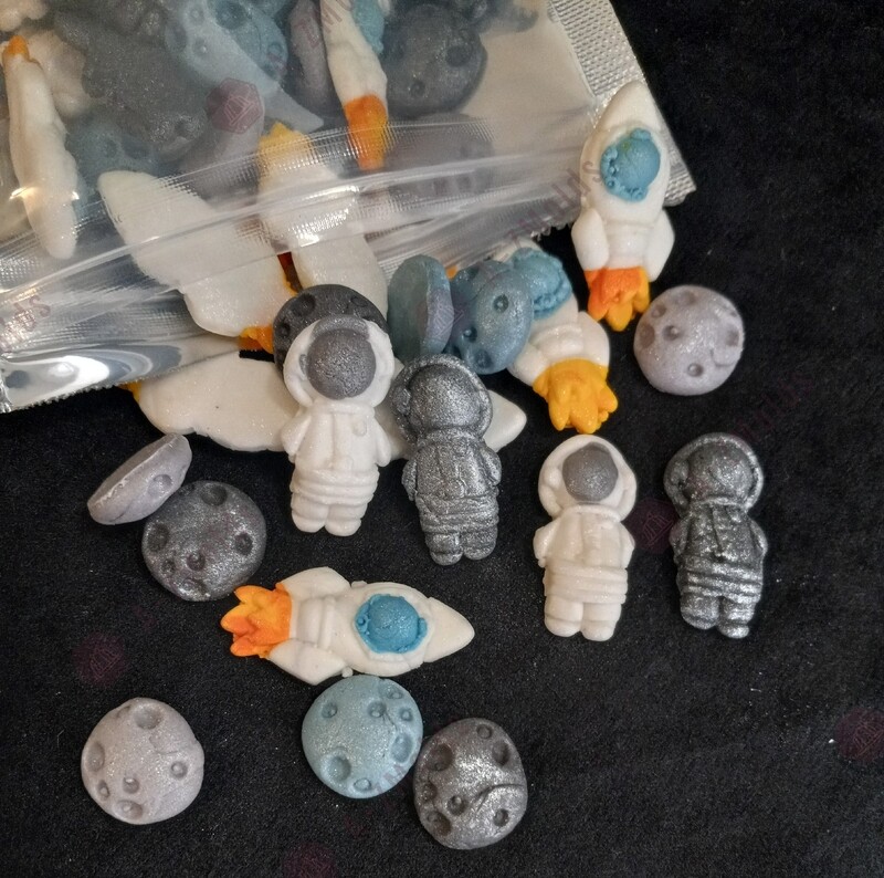 Astronauts Figures only fondant toppers 
