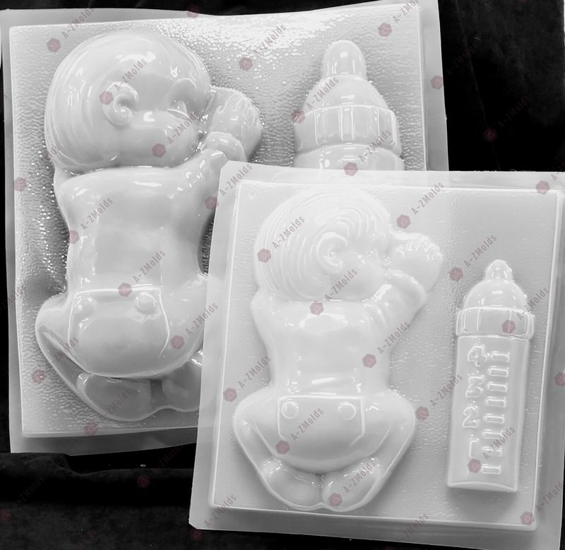 Molde de Gelatinas de bebe y mamila Chico o grande 