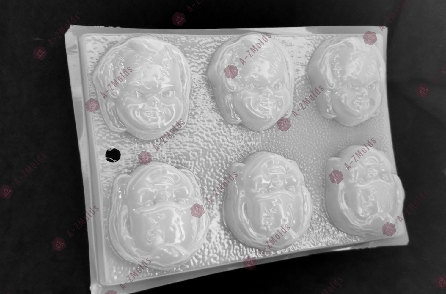Chucky mold chocolate, jello, pudding, plaster etc