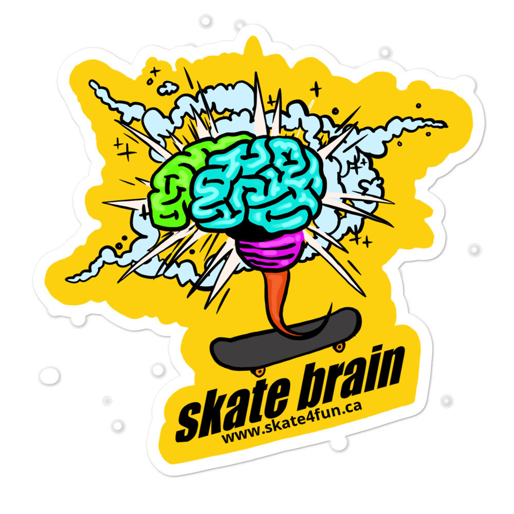 sk8 brain - Bubble-free stickers