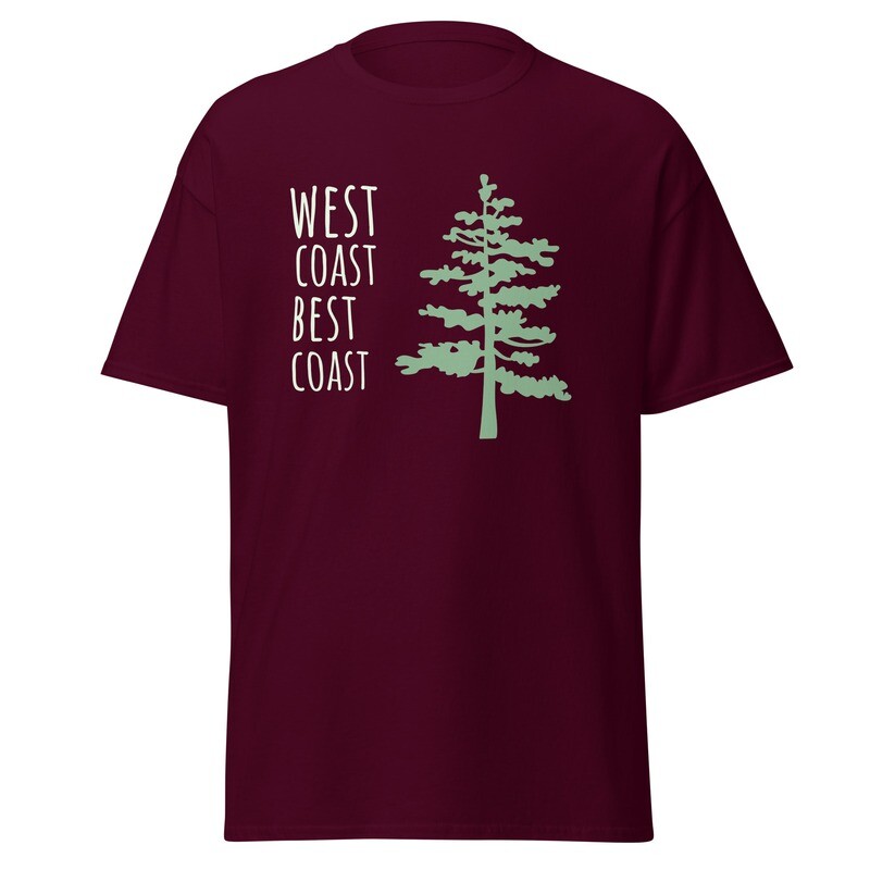 west coast best coast - men's classic tee
