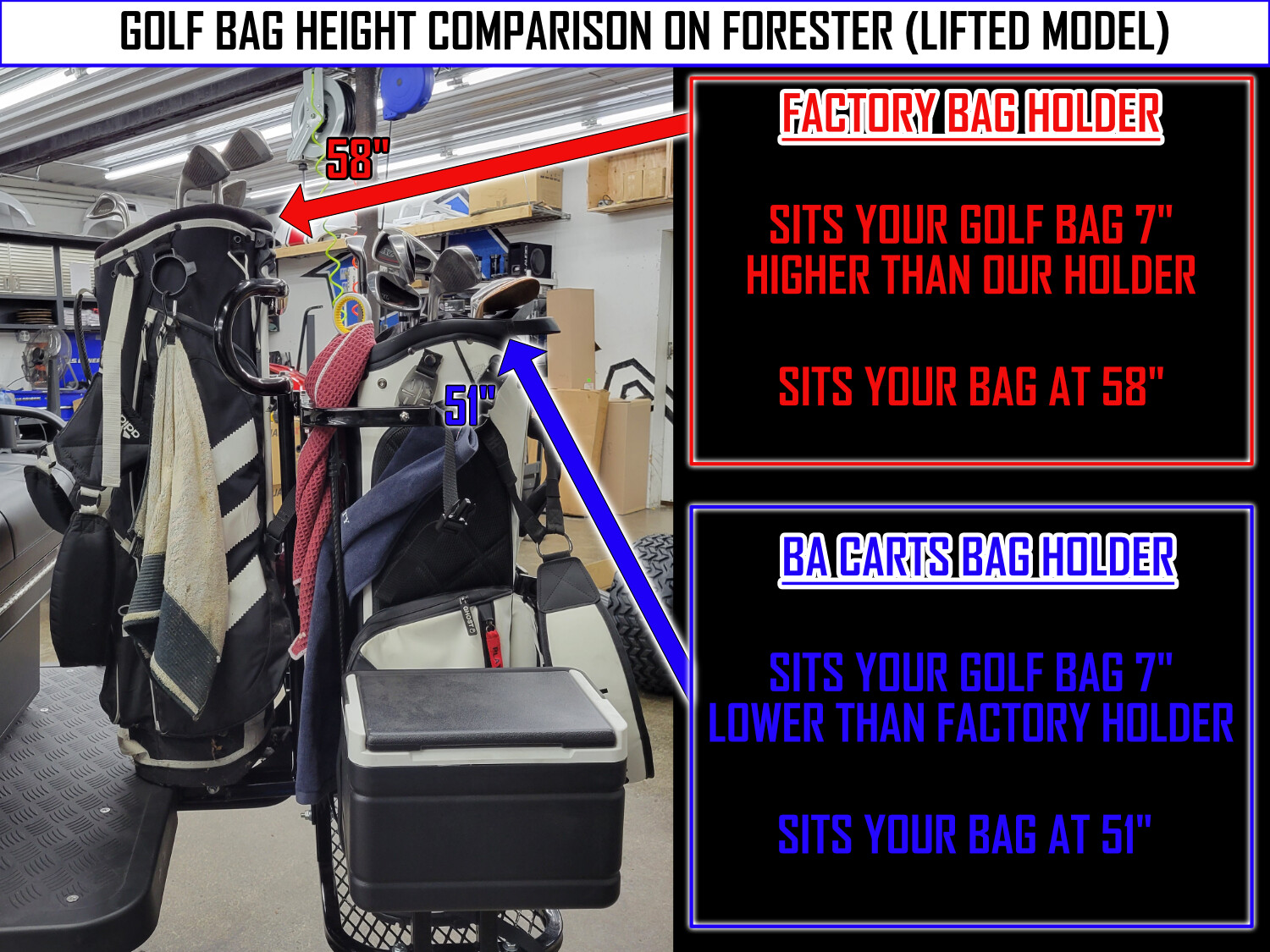 Golf bag attachment for bike hotsell