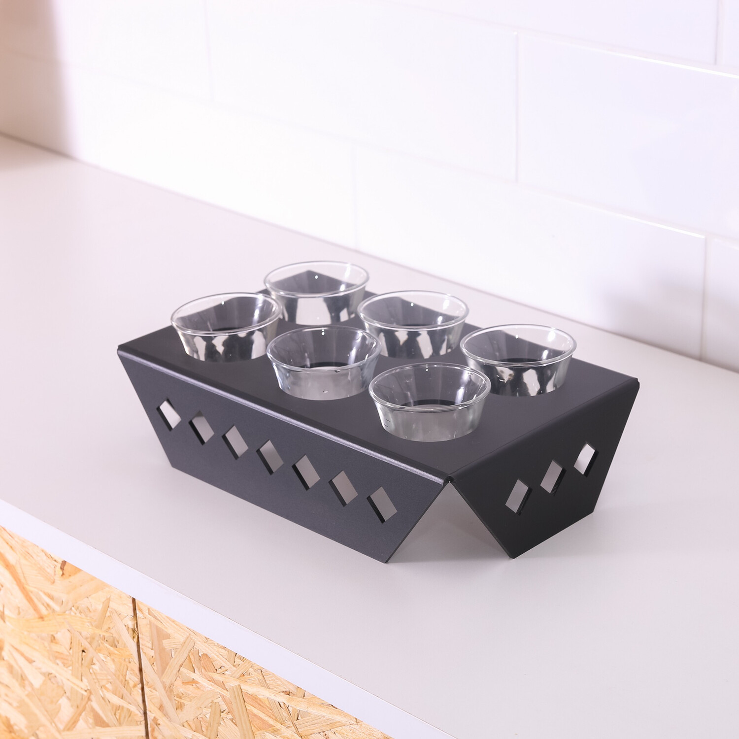 Coffee Cups Stand - Black