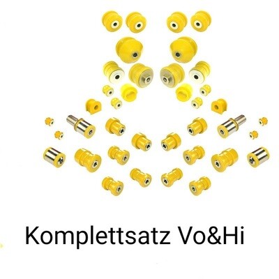 PU-Buchsen SATZ- SPORT Vo &amp; Hi Härte: 90ShA A6 S6 RS6 4b/C5